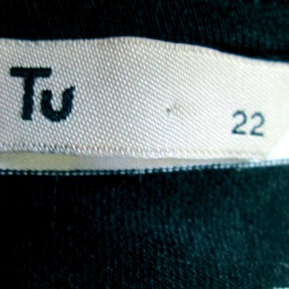 Tu Black & White Stripe Tunic Dress ~ Size 20 NWOT - Picture 4 of 4